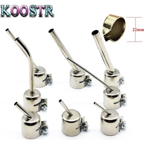 850/852 Series Hot Air Gun Nozzle Lengthen Type 45 Degree Tilt BGA Nozzle Welding Accessories For YIHUA SAIKE LUKEY 850 852D