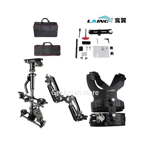 NEW LAING M30PX 6-16kg weight bear carbon fiber Video camcorder Steadicam stabilizer Steadycam photography Vest Dual Support Arm