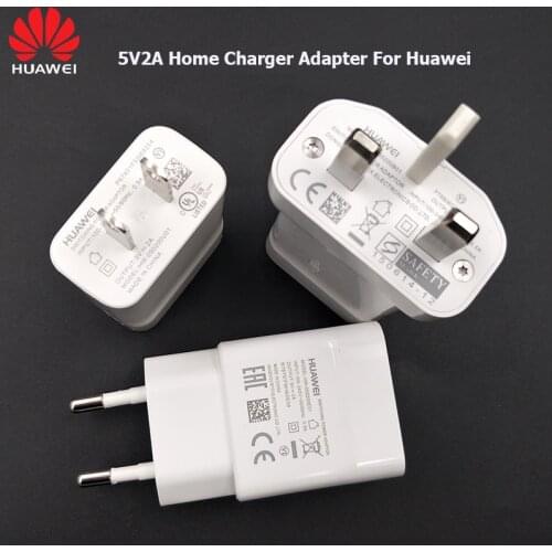 EU/US/UK Plug Original Huawei 5V 2A Charger Wall Power Adapter 10W 100-240V For Huawei P10 P9 P8 Lite Samsung Xiaomi Smartphones