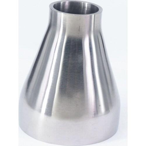 63mm 2.5" Turn to 32mm O/D 304 Stainless Steel Sanitary Weld Concentic Reducer Pipe Fitting