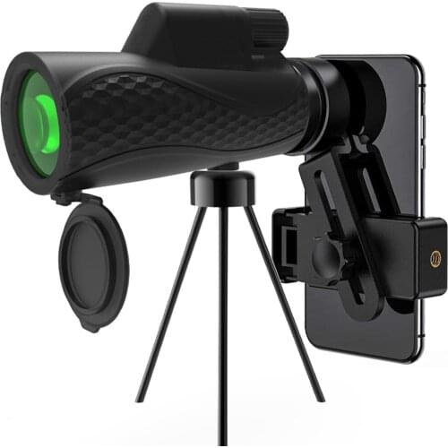 Portable Telescope Monocular Powerful Binoculars Weak Night Vision Pocket Telescope With Tripod SmartPhone Holder For Camping
