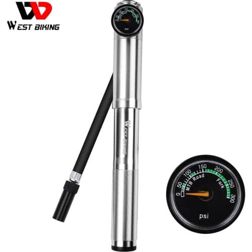 WEST BIKING 89G Portable Mini Bicycle Pump MTB Mountain Bike Pump 160 PSI High Pressure Cycling Hand Air Pump Ball Tire Inflator