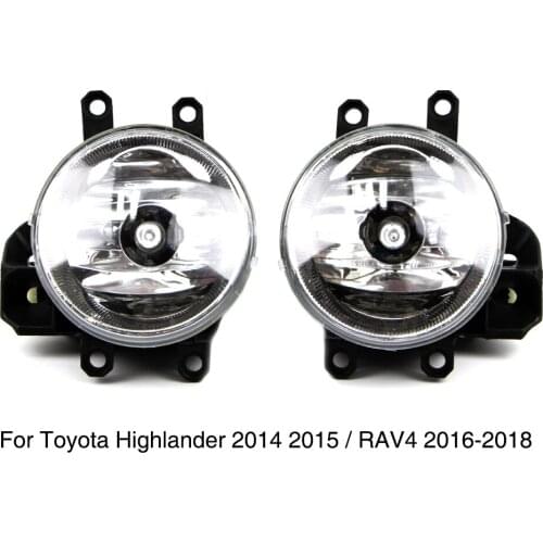 Auto Front Fog Light For Toyota Highlander 2014 2015 DRL Bumper Lamp With Bulb