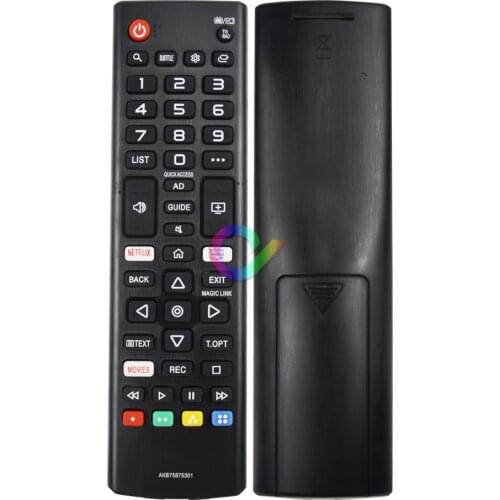 AKB75875301 Remote Control With NETFLIX Prime Video Apps For LG 2019 Smart TV UM SM Models Fernbedienung AKB75675301 AKB75675304