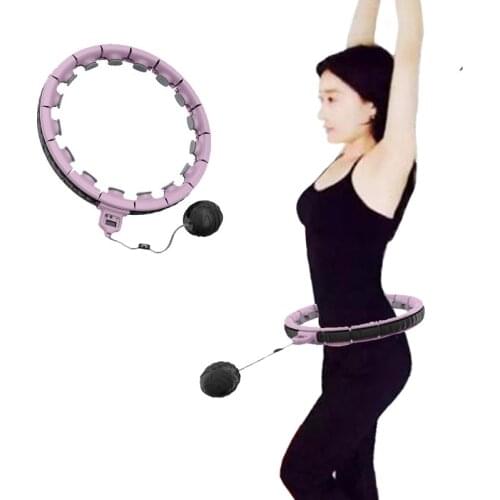 Adjustable Smart Counting Sport Circle Home Gym Yoga Bodybuilding Ring Exercise Thin Waist Slimming Fitness Hoop Equipment