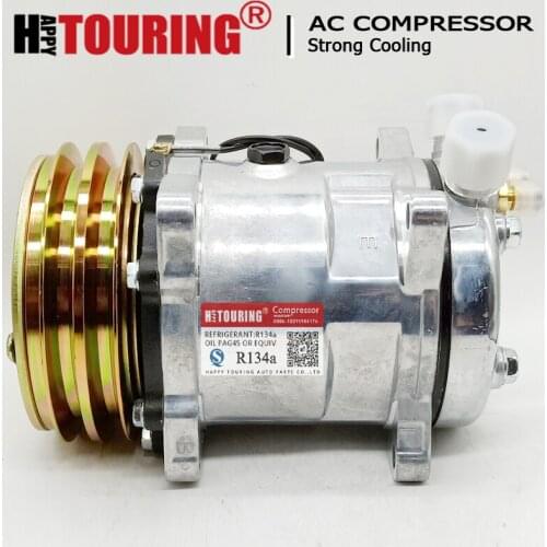 Sanden sd508 sanden 508 compressor 2 Grooves 12V / 24v Tractor Excavator Heavy Duty Truck