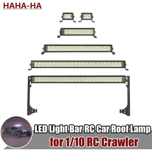 Super Bright LED Light Bar RC Car Roof Lamp CH3 Control for 1/10 RC Crawler Traxxas TRX-4 TRX6 Axial SCX10 RGT 86100 TF2 D90 D11