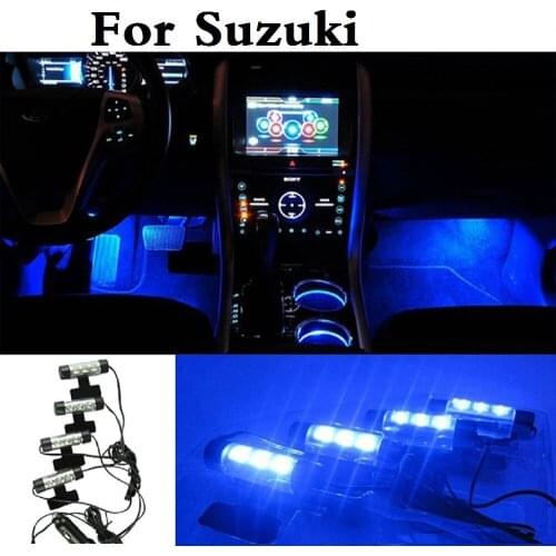 New LED DC 12V Car Interior Atmosphere Light Decoration Lamp For Suzuki Ignis Jimny Kei Kizashi Liana Reno Splash Swift SX4 Twin