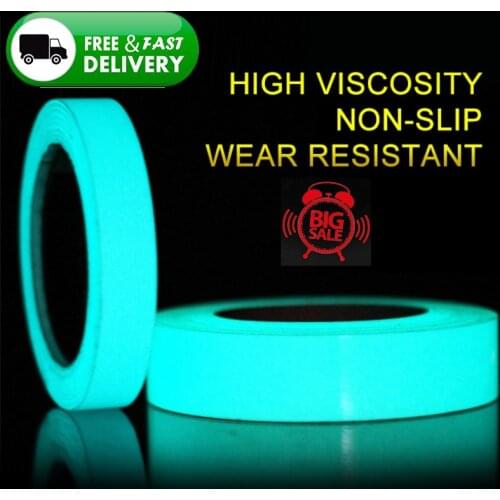 Luminous Tape Self-adhesive Tape Night Vision Safety Glow In Dark Warning Security Stage Home Decoration Tapes Warning Stickers