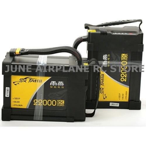 TATTU 22000mAh 44.4V 12S LiPO Battery Burst 25C for Big Load Multirotor FPV Drone Hexacopter Octocopter