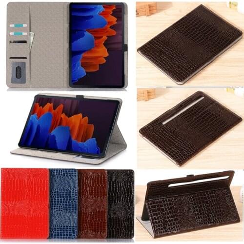 Solid Coque for Samsung Galaxy Tab S7 S7 Plus Case 12.4 SM-T970 SM-T870 Tablet Funda for Galaxy Tab S7 Case 11 inch Book Cover