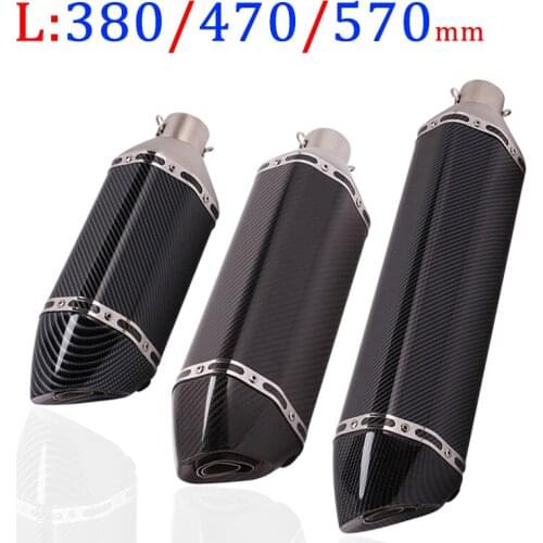 Universal Motorcycle Exhaust Escape For XMAX TMAX 530 Z900 Z1000 Ninja 650 G310 R6 FZ6 Modified Muffler Pipe DB Killer Silencer