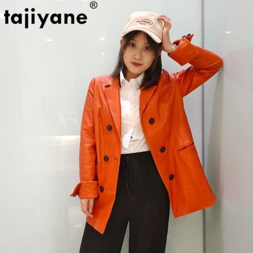 Leather Real 100% Jacket Autumn Jacket Women Genuine Sheepskin Coat Female Korean Long Trench Coats Chaqueta Mujer 2002