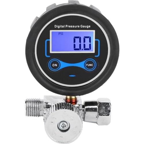 0-200PSI Pneumatic Air Regulator Control Valve Digital Pressure Gauge Regulating 1/4in for most of spray gun