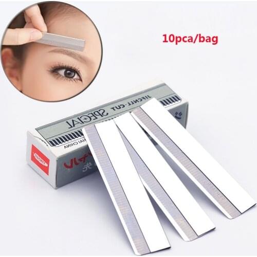 10Pcs or 100pcs Beauty Artist Dedicated Scraping Eyebrow Blade Makeup Tools Eyebrow Trimmer