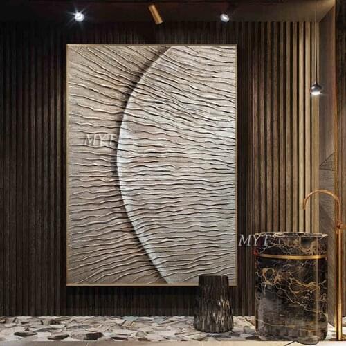 2021 Hand Painted Black And White Abstract Oil Painting Canvas Wall Art Fine Modern Unframe Art For Living Room Decoration