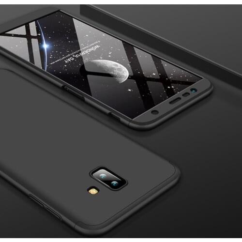 3in1 Full Body Protective Armor Case + Tempered Glass Screen Protector Shockproof Cover For Samsung Galaxy J6 Plus J610 SM-J610F