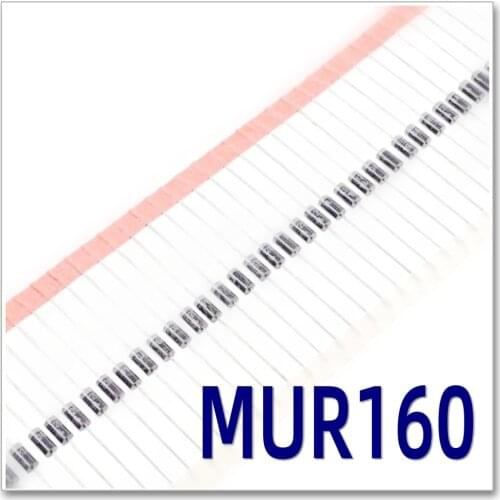 50pcs/lot MUR160 1A600V FRD DO-41