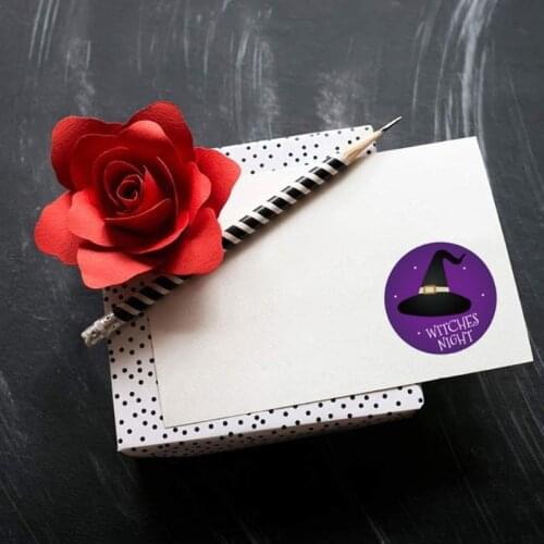 203F 500pcs Halloween Stickers Pumpkin Bat Decor Labels Seal Sticker for Baking Packaging DIY Gift Box Paper Stickers Decoration