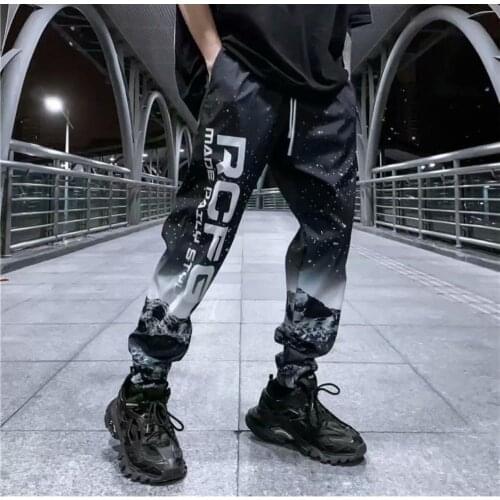 BANNAJI Men Hip Hop Printed Pants Joggers Sweatpants Street Men Fashion Streetwear Harem Pants Fashions Trousers