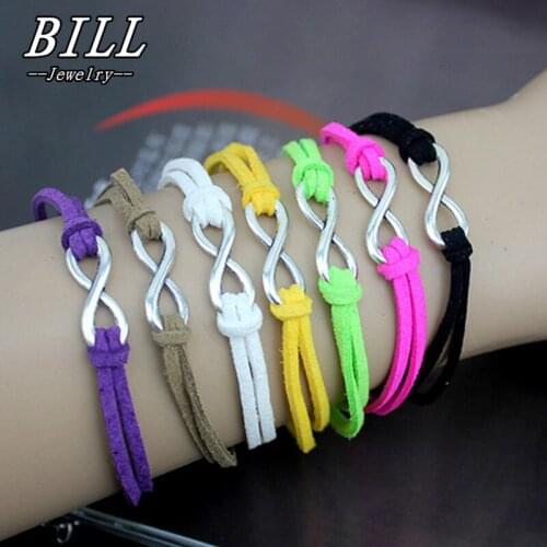 Various Colors Bracelets Fashion Vintage Pure Hand Infinity Bracelets Jewelry Statement Charm Bracelet 2021 trend Hand Jewelry