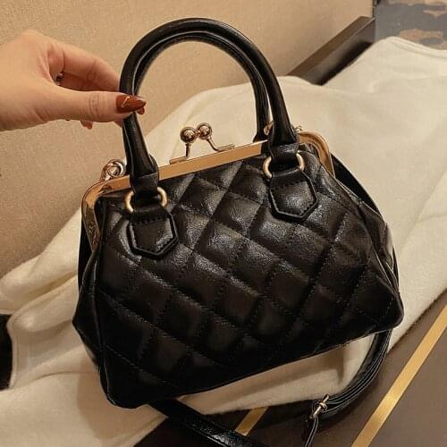 Brand Women Handbags Designer Black Shell Shoulder Bag Ladies Luxury Diamond Lattice Crossbody Bags for Girls New Tote Bags Sac