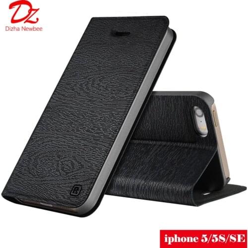 Case for apple iphone 5 5s SE PU leather magnetic cover card pocket wallet case for iphone 5 5S SE Flip case