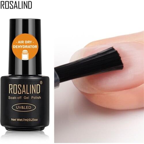 Nail Dehydrator Fast Air Dry Primer UV LED Gel Base Primer No Need of UV/LED Lamp Soak Off Gel Nail Polish for Nail Art Design