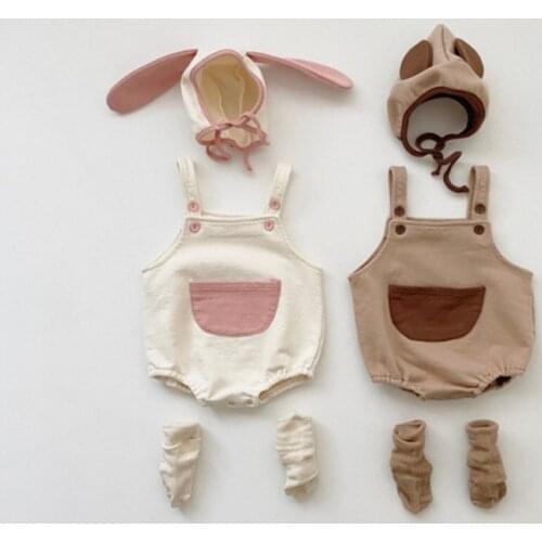 2021 Baby Bodysuit Clothes For Newborns Girls Boys Spring Autumn Baby Sleeveless Jumpsuit Cute Soft Cotton Bodysuits Toddler