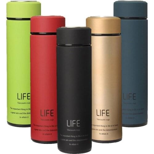 500ML Stainless Steel Tea Water Coffee Flask Vacuum Bottle Thermoses Travel Cup