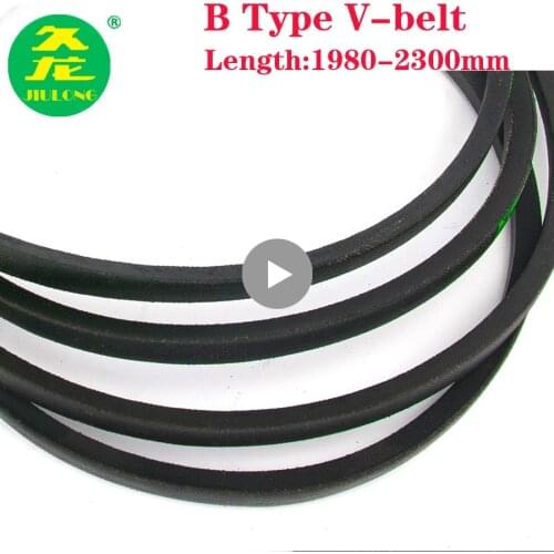 JIULONG B Type Black Rubber Drive V Belt B1980/2000/2032/2050/2086/2100/2134/2150/ 2184/Inner Girth industrial Transmission Belt