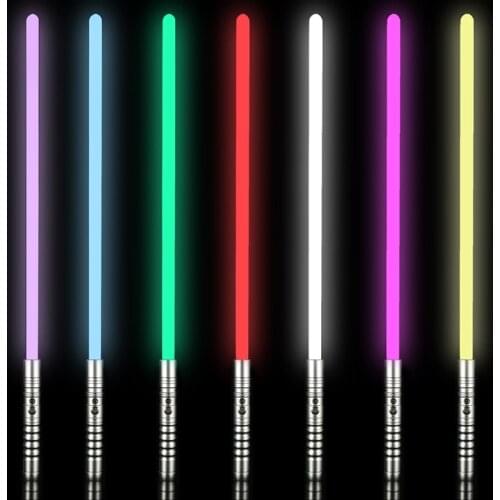 Rgb 7-color Metal Laser Sword Charging Two In One Switchable Luminous Sword Sound Cosplay Stage Props Can Knock Childrens Toys