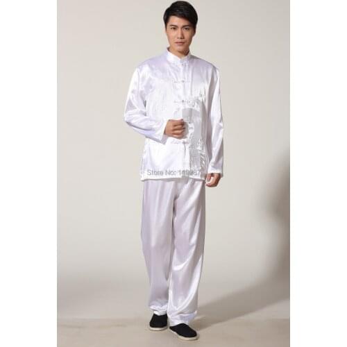 Shanghai Story Mens Kungfu clothing set kung fu suit set men chinese Tai chi suit jacket + pants kungfu uniform 5 color