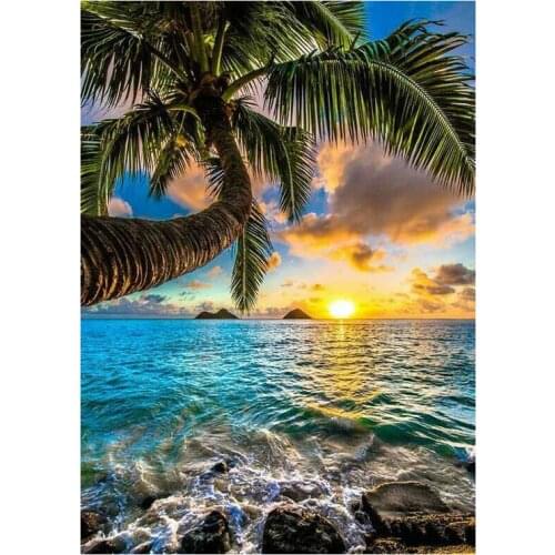 Dpsprue Full 5D DIY Square/Round Drill Diamond Painting "Sea scenery" Diamond Embroidery Cross Stitch 3D Decor Gift DF087