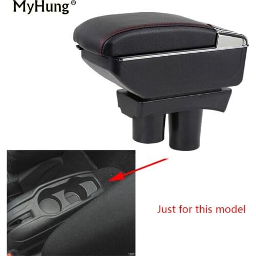 For Peugeot 301 2012-2016 Armrest box Central Console Arm Store content box cup holder ashtray With Rise and Down Function Part