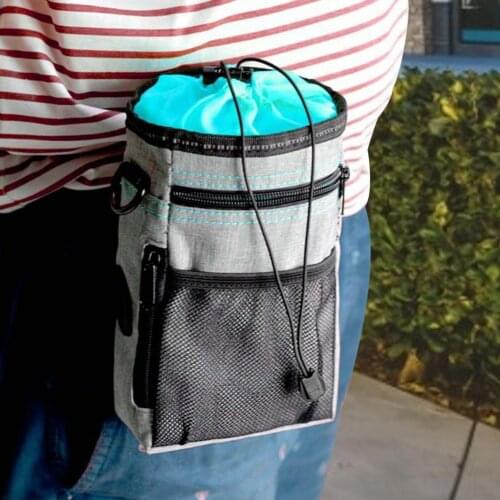 Portable Multi-function Reflective Food Holder Pet Dog Training Treat Bag for Outdoor