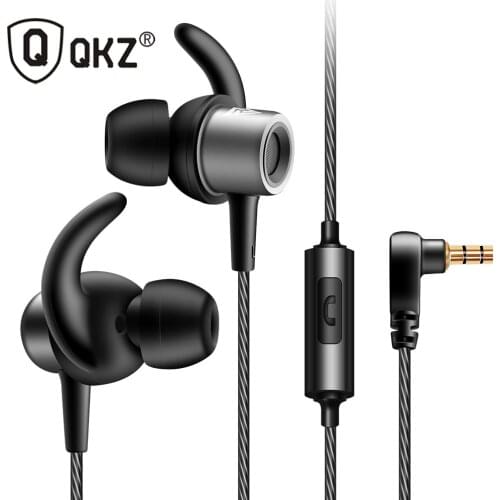 QKZ CK1 Zinc Alloy Earphone In-Ear Stereo Earbuds Earphone Super Bass Stereo Music Headset With Mic for Mobile Phone Earbuds