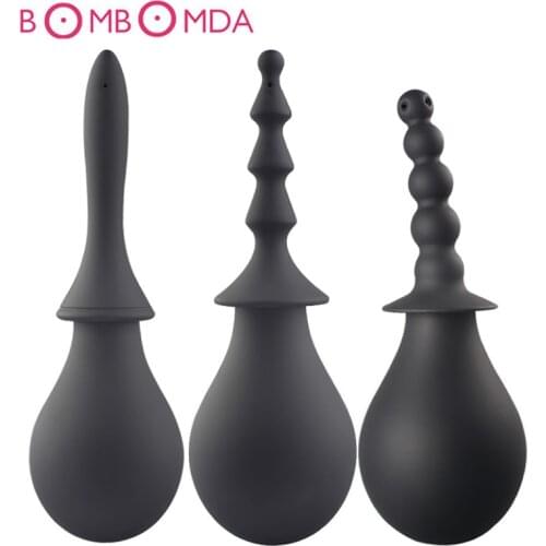 Anal Cleaner Enema Syringe Anal Plug Rinse Butt Vaginal Cleaning Device Rectal Sprayer Adults Sex Toys for Men Women Anal Shower