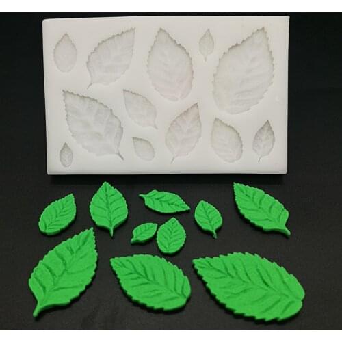 3D Rose Leaves Silicone Soap Mold Kitchen Accessories Cake Mold Candy Cookies Chocolate Tools Fondant Cake Decoration Supplies