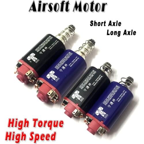 Standard SHS Airsoft Motor Short and Long Shaft for AK M4 M16 MP5 Ver2 Ver3 Gearbox High Torque Speed Pinion Gear Type D Holes