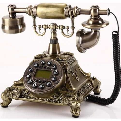 Antique European-Style Vintage Telephone Retro Domestic Fashion Creative Wired Antique Hands-Free Landline