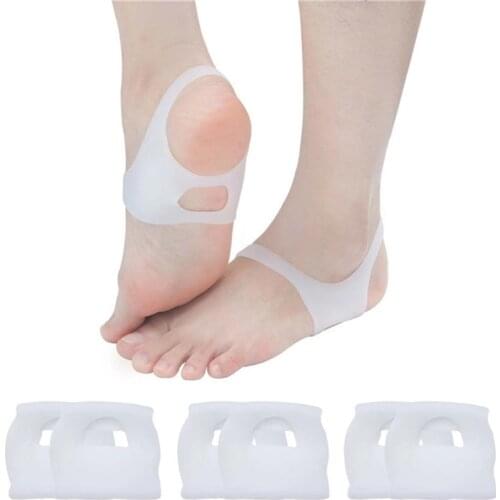 2pcs Foot Corrector Insoles Pads No Slip Shoes For Men And Women Silicone Orthopedic Insoles Foot Care Tool
