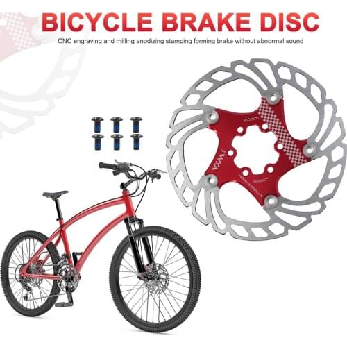 Bike Disc Brake Rotor 140/160/180/203mm Heat Dissipation Disc Brake Rotor with 6 Bolts for Road Bike Mountain Bike Parts