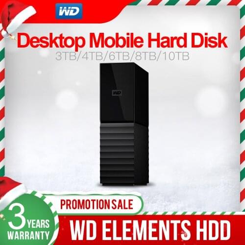 Western Digital WD 4TB 6TB 8TB 10TB 14T My Book Desktop External Hard Drive USB 3.0/256-bit AES Hardware Encryption
