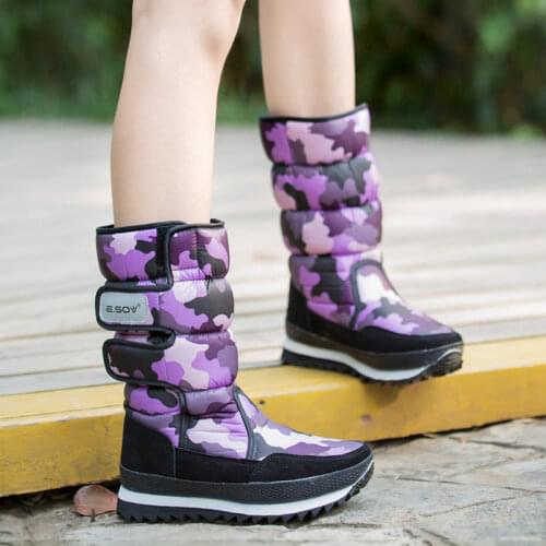 Female Snow Boots Winter Boots women flat waterproof 2019 Shoes Botas Mujer Botas femininas de inverno