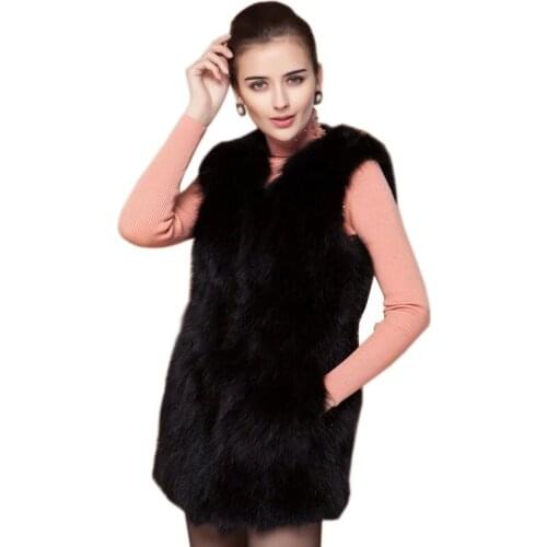 2018 Winter Fur Vest Women Natural Raccoon Dog Fur Vest For Lady Real Fur Jackets Waistcoat female genuine raccoon fur Vests