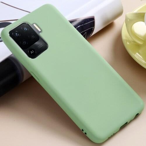 Liquid Silicone Case For OPPO F19 Pro Soft Gel Rubber Protector Matte Cover