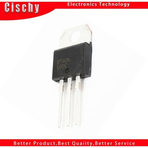 10PCS BTA06-600C TO-220 BTA06-600 TO220 BTA06 06-600C new and original IC