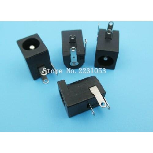 10PCS/LOT 5.5*2.5MM DC-005 DC Power Jack Socket Connector DC005 Socket 5.5X2.5