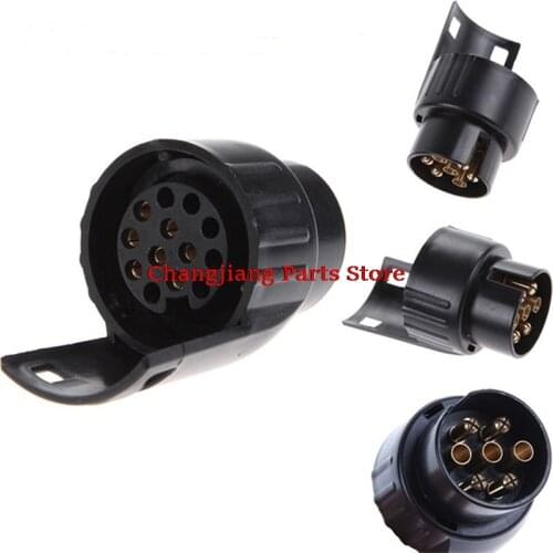 12V Plastic Trailer Adapter Connector 7 Pin To 13 Caravan Electrical Converter Adaptor Towbar Towing Socket